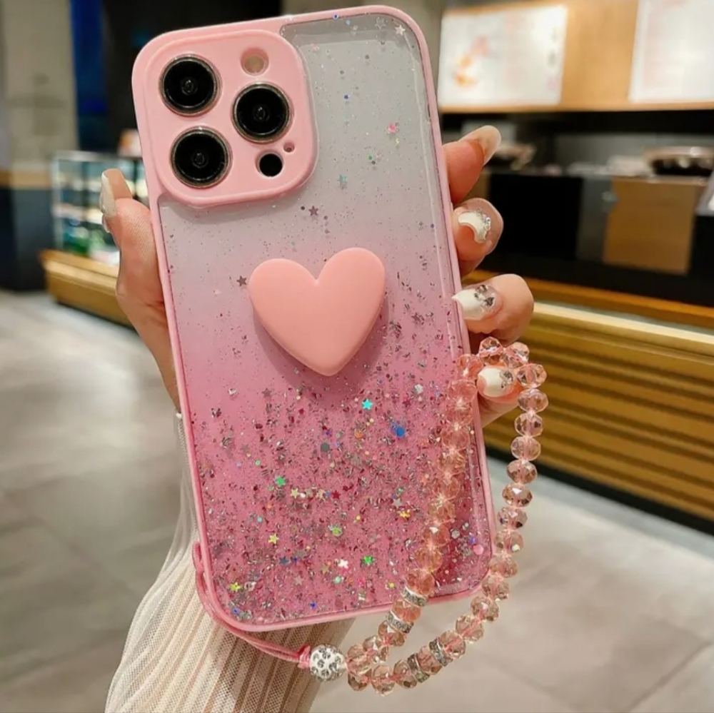 Brand new Apple IPhone 15 Pro Max Glitter Clear Soft  Silicone Phone case
